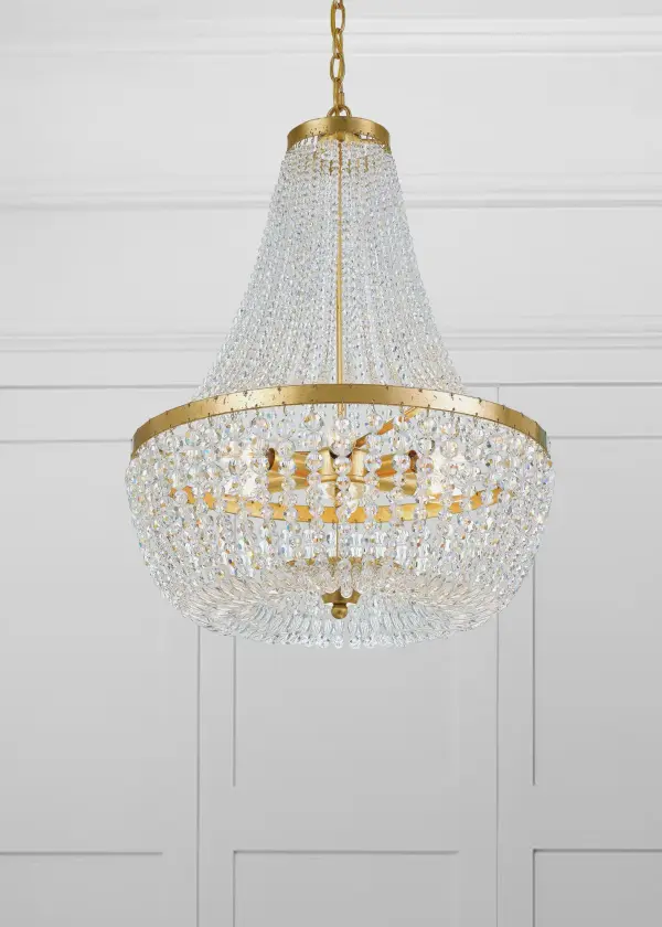 Rylee 18.75" Antique Gold Chandelier - Image 4