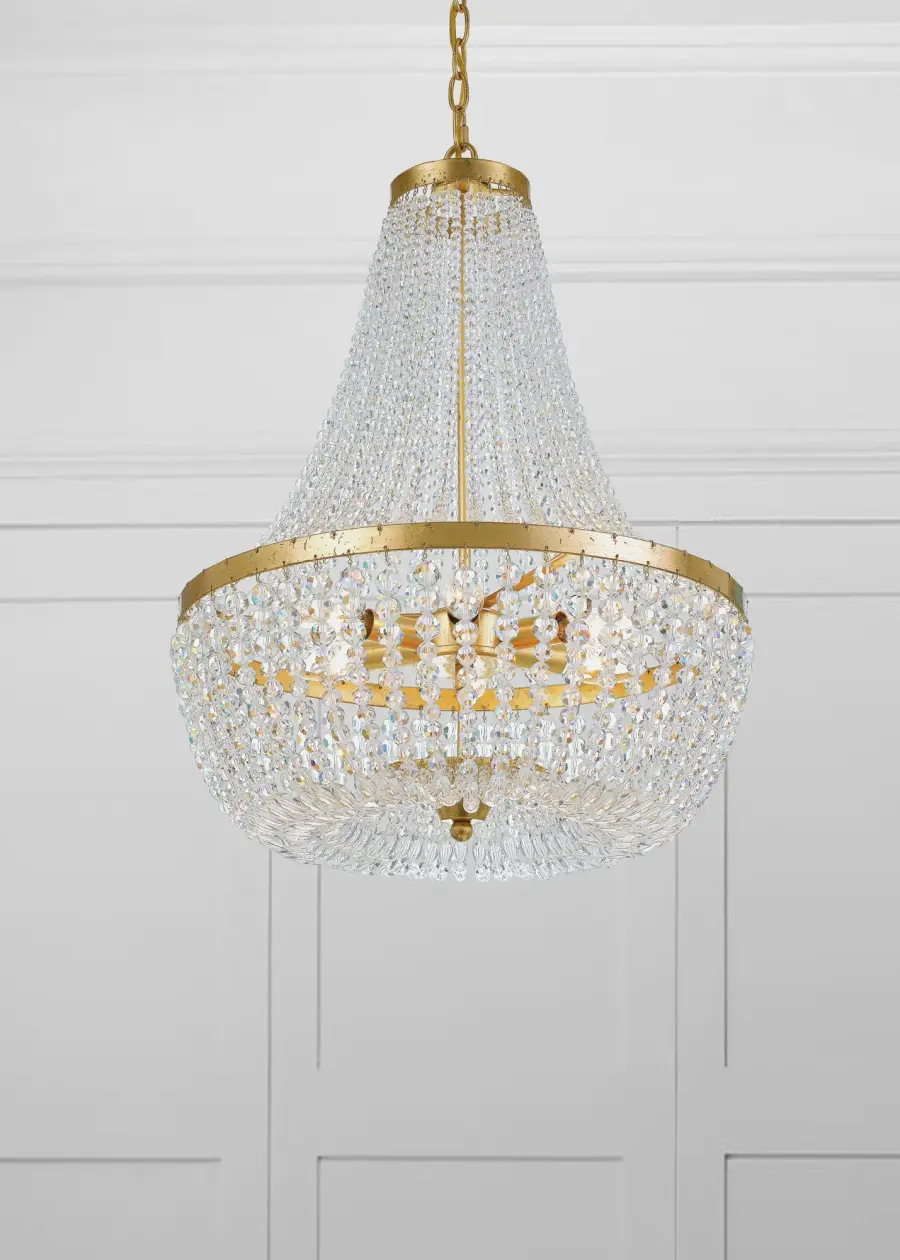 Rylee 18.75" Antique Gold Chandelier - Image 4