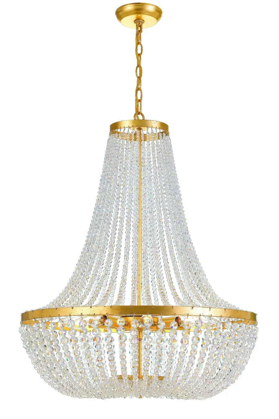 Rylee 24.75" Chandelier in Antique Gold - Image 1