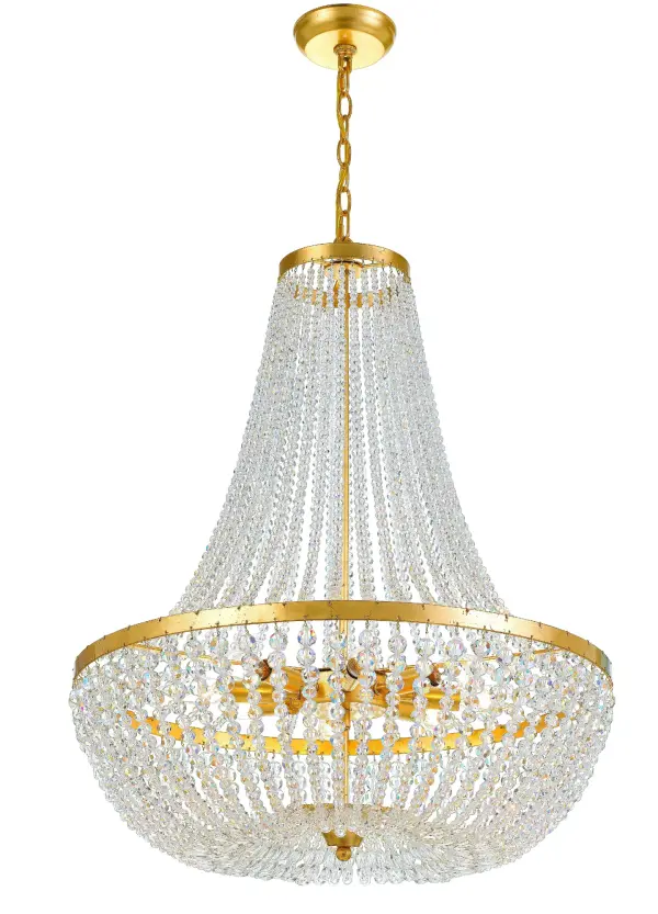 Rylee 24.75" Chandelier in Antique Gold - Image 2