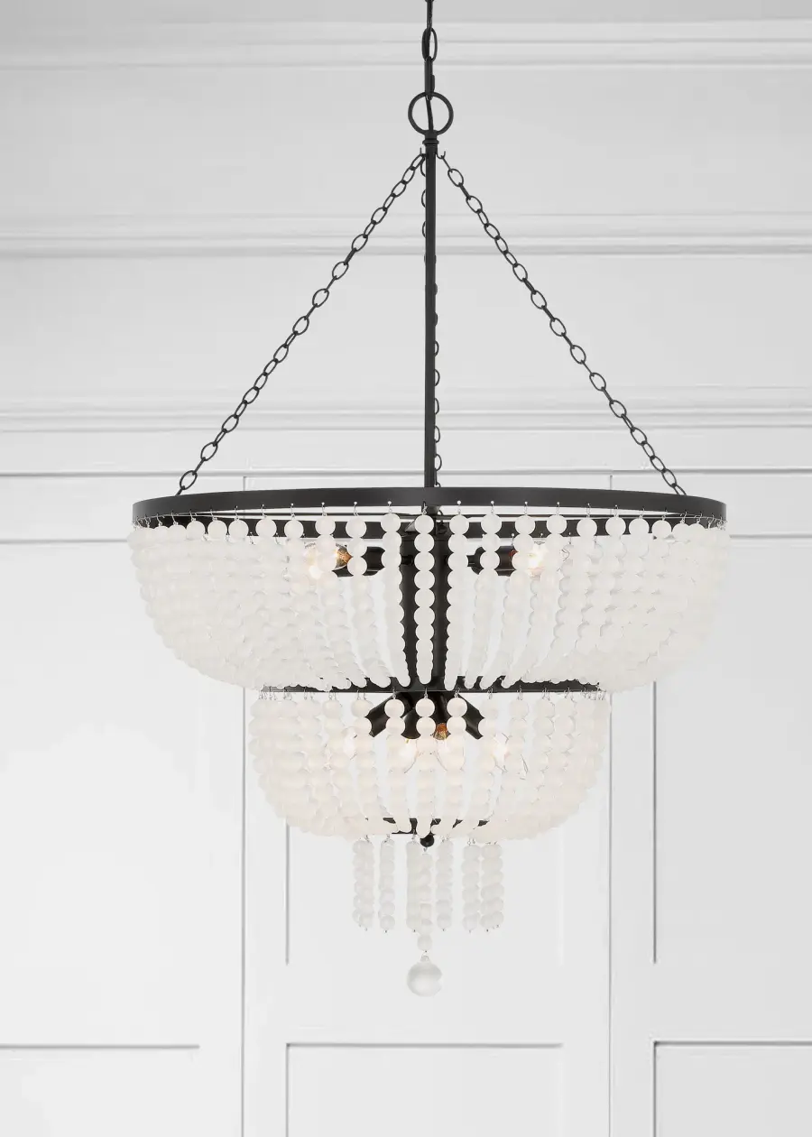 Rylee 24.75" Antique Gold Chandelier - Image 11