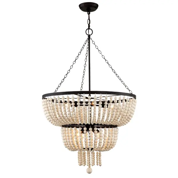 Rylee 24.75" Antique Gold Chandelier - Image 14