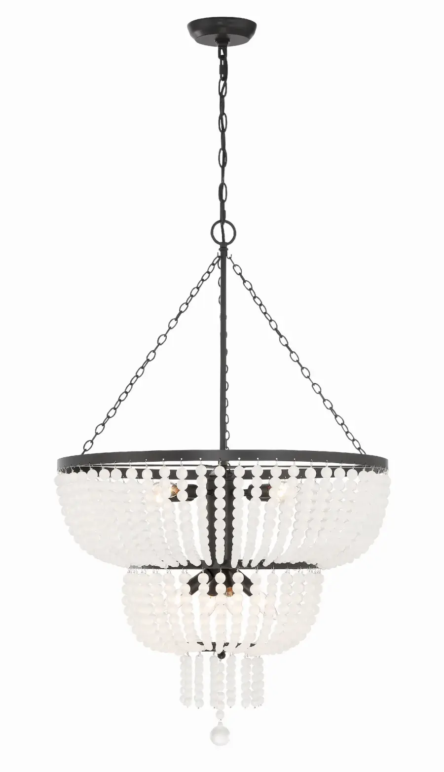 Rylee 24.75" Antique Gold Chandelier - Image 7