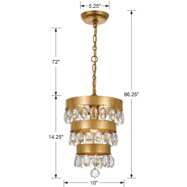 Perla 10" Crystal Pendant - Image 5
