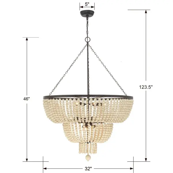 Rylee 32" Empire Chandelier - Image 2