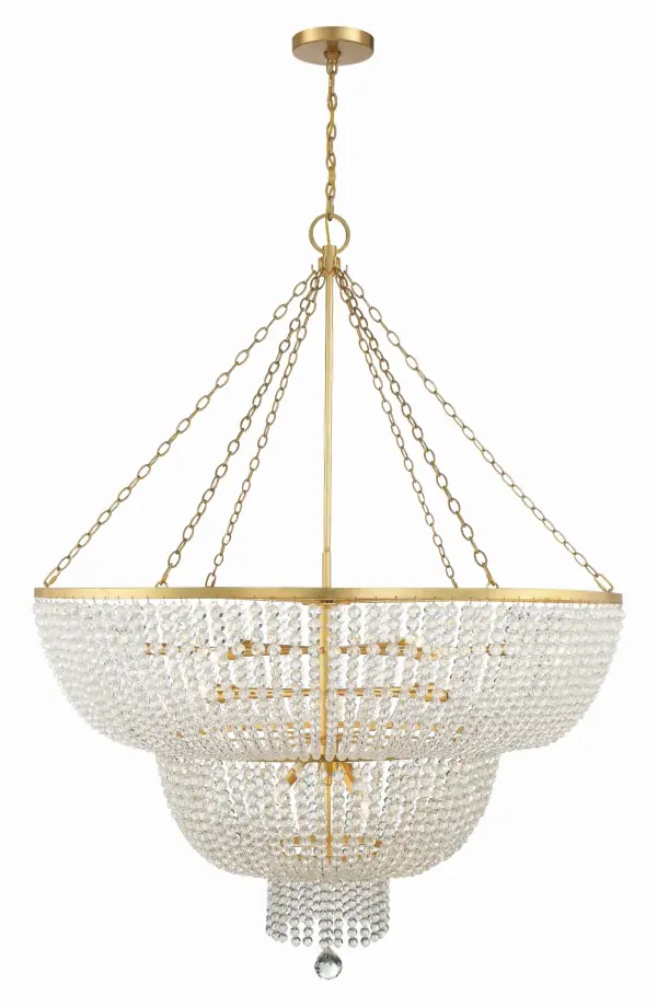 Rylee 48.5" Chandelier in Antique Gold - Image 1