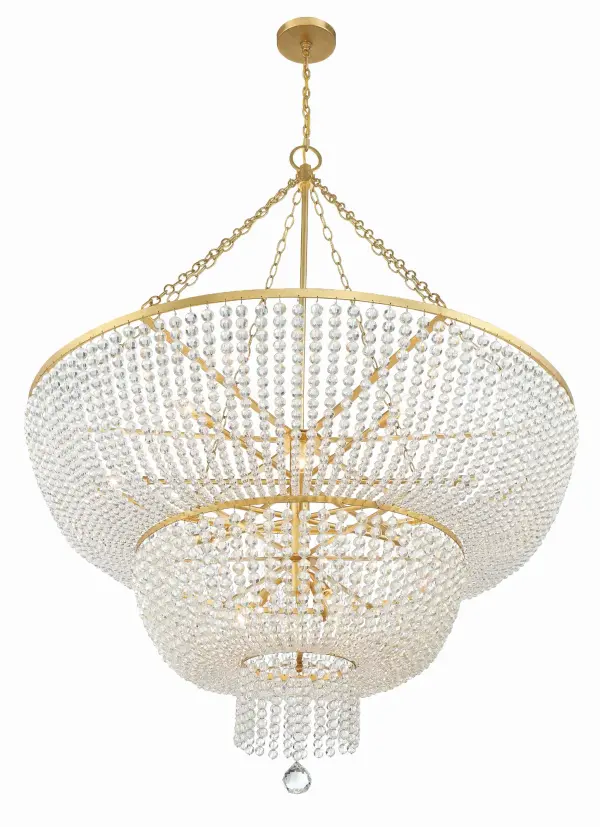 Rylee 48.5" Chandelier in Antique Gold - Image 4
