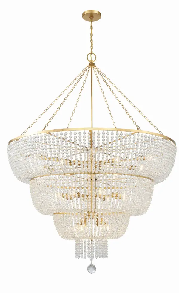 Rylee 60" Chandelier in Antique Gold - Image 2