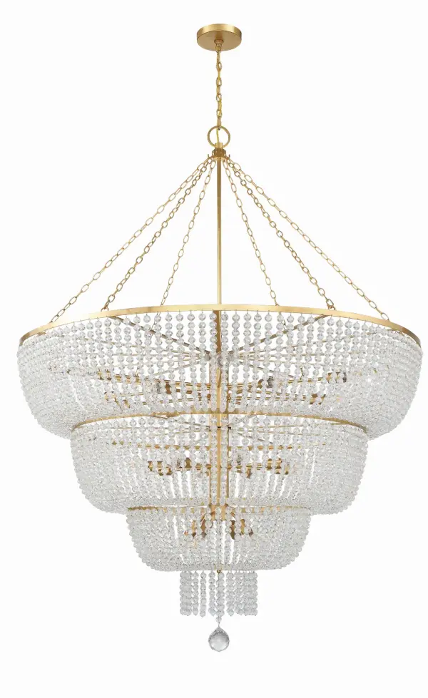 Rylee 60" Chandelier in Antique Gold - Image 3