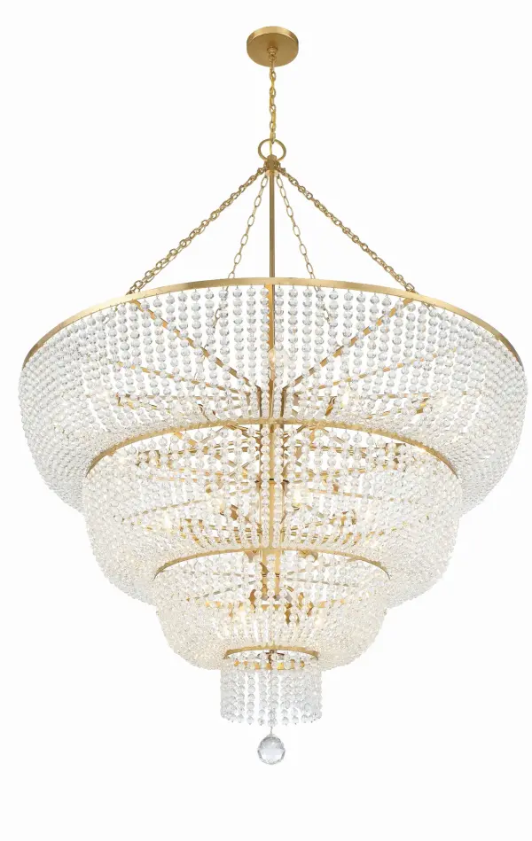 Rylee 60" Chandelier in Antique Gold - Image 4
