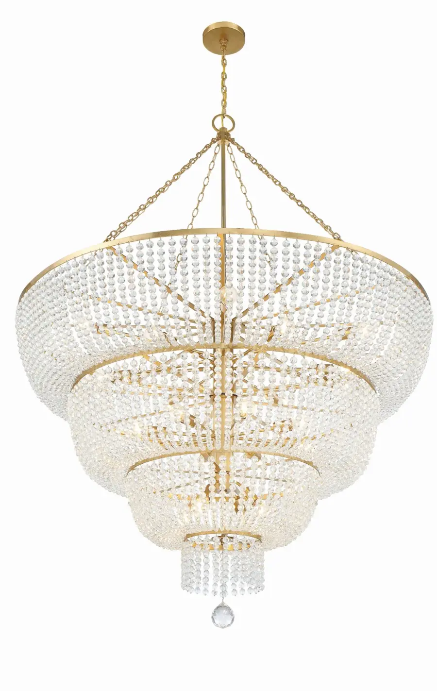 Rylee 60" Chandelier in Antique Gold - Image 4