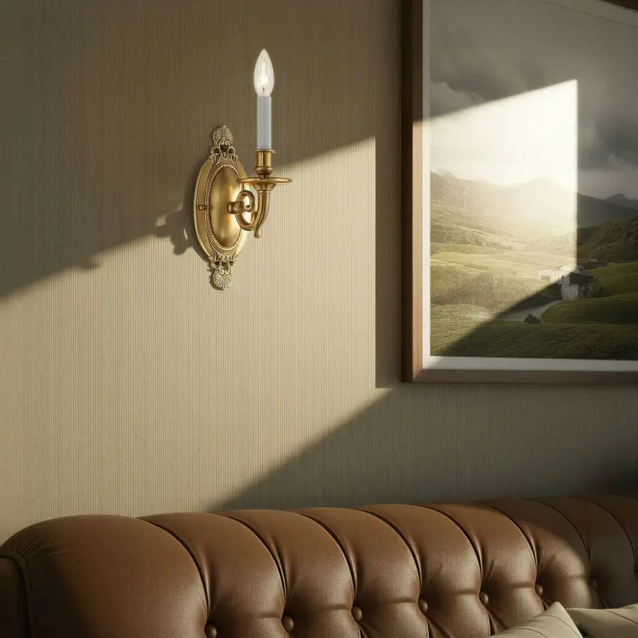 Milford 4.25" Aged Brass Sconce - Image 6