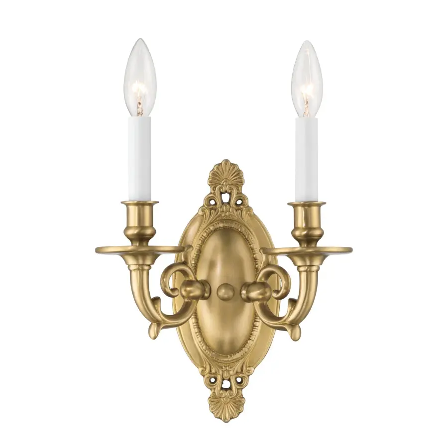 Milford 9.5" Aged Brass Sconce - Image 1