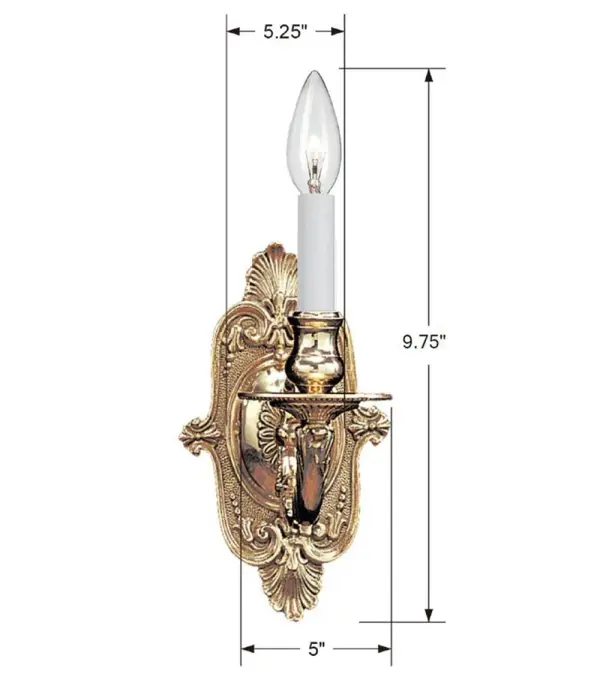 Marlowe 5" Sconce in Polished Brass - Image 7