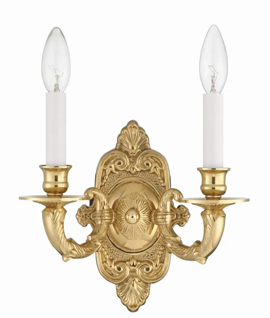 Marlowe 10" Polished Brass Sconce - Image 2