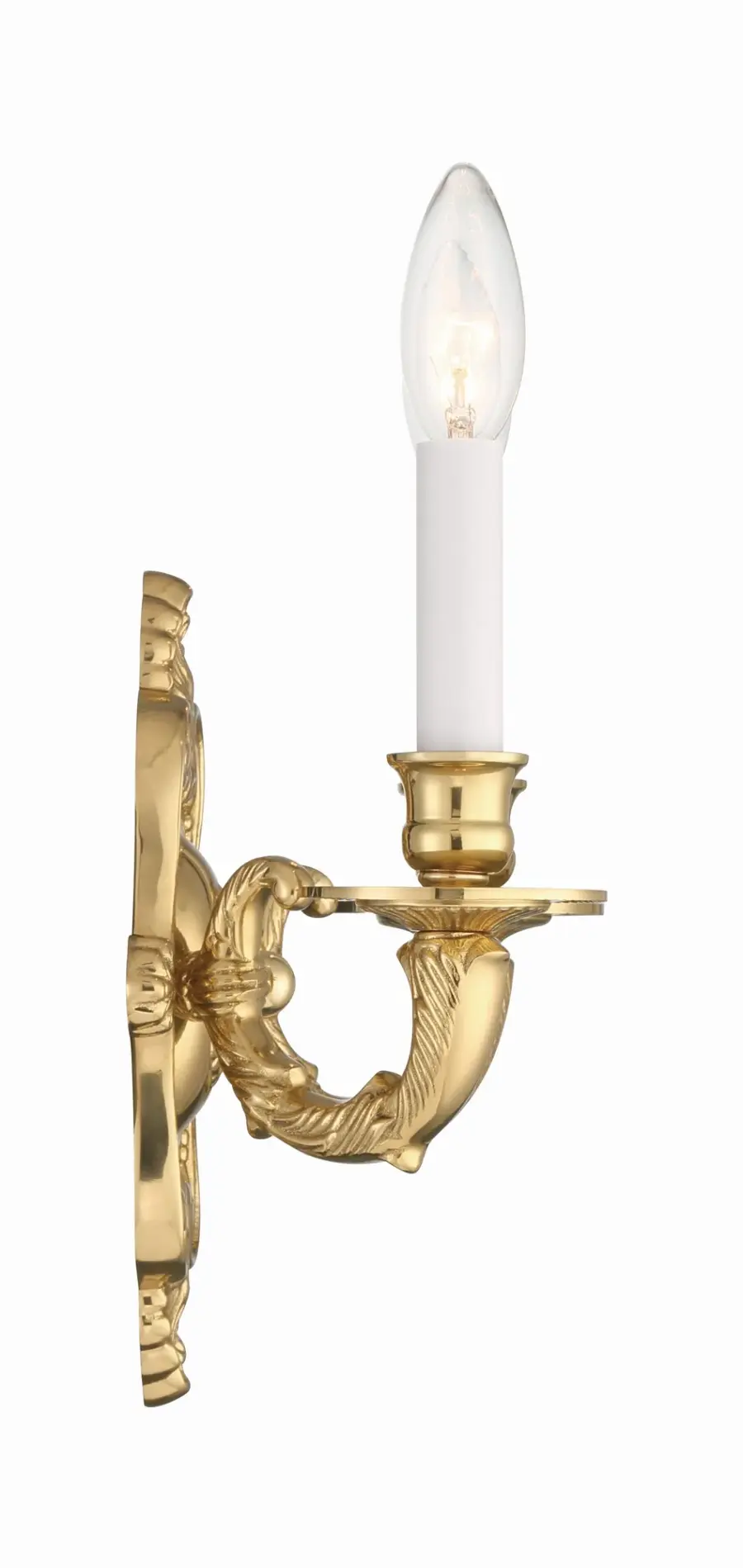 Marlowe 10" Polished Brass Sconce - Image 4