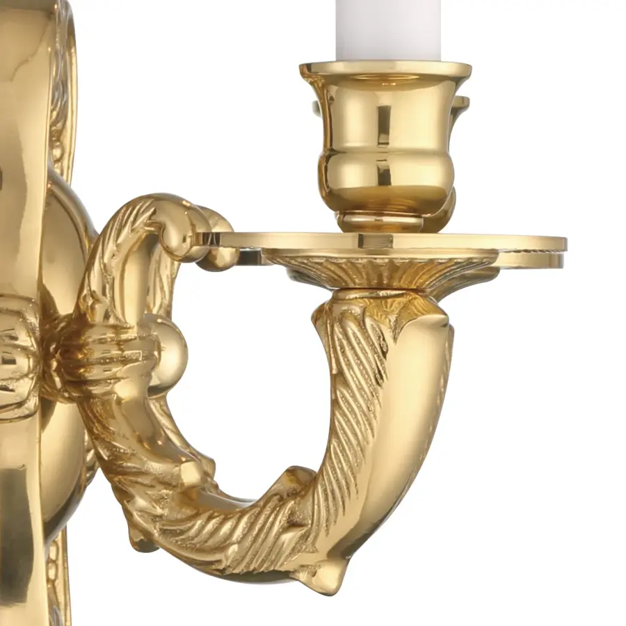 Marlowe 10" Polished Brass Sconce - Image 5