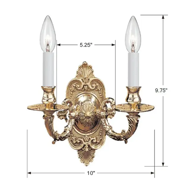 Marlowe 10" Polished Brass Sconce - Image 7
