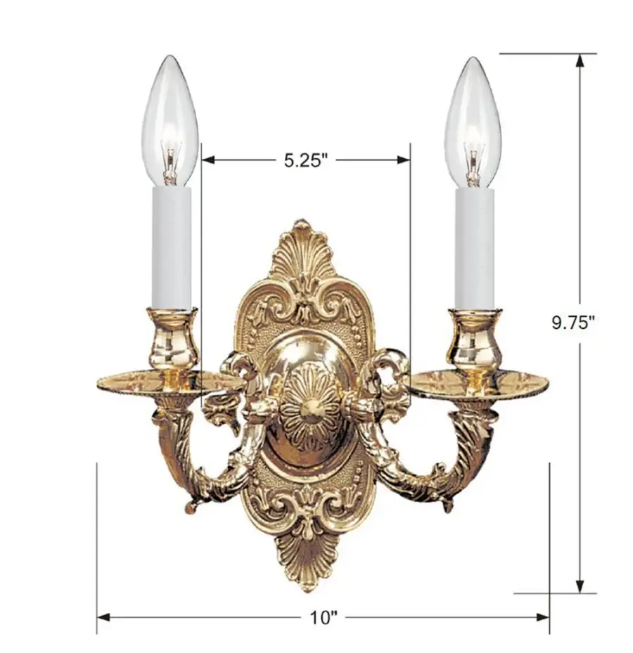 Marlowe 10" Polished Brass Sconce - Image 7