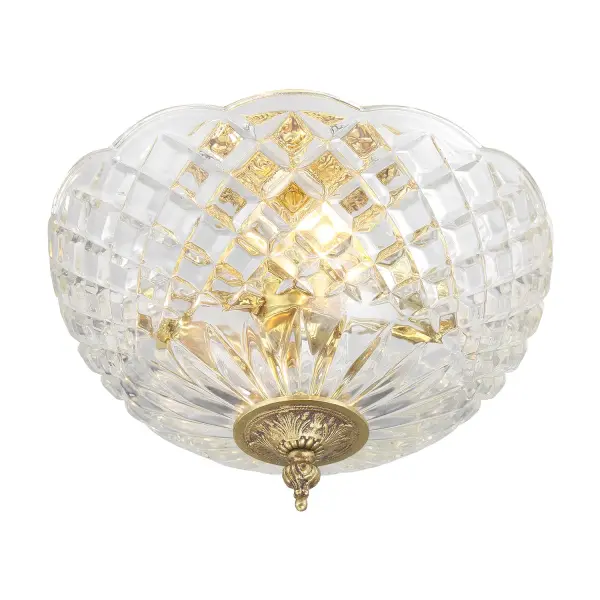 Milton 10" Semi Flush Mount in Olde Brass - Image 4