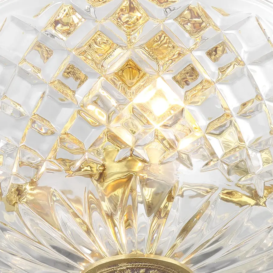 Milton 10" Semi Flush Mount in Olde Brass - Image 5