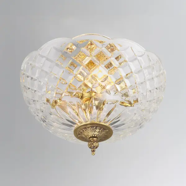Milton 10" Semi Flush Mount in Olde Brass - Image 6