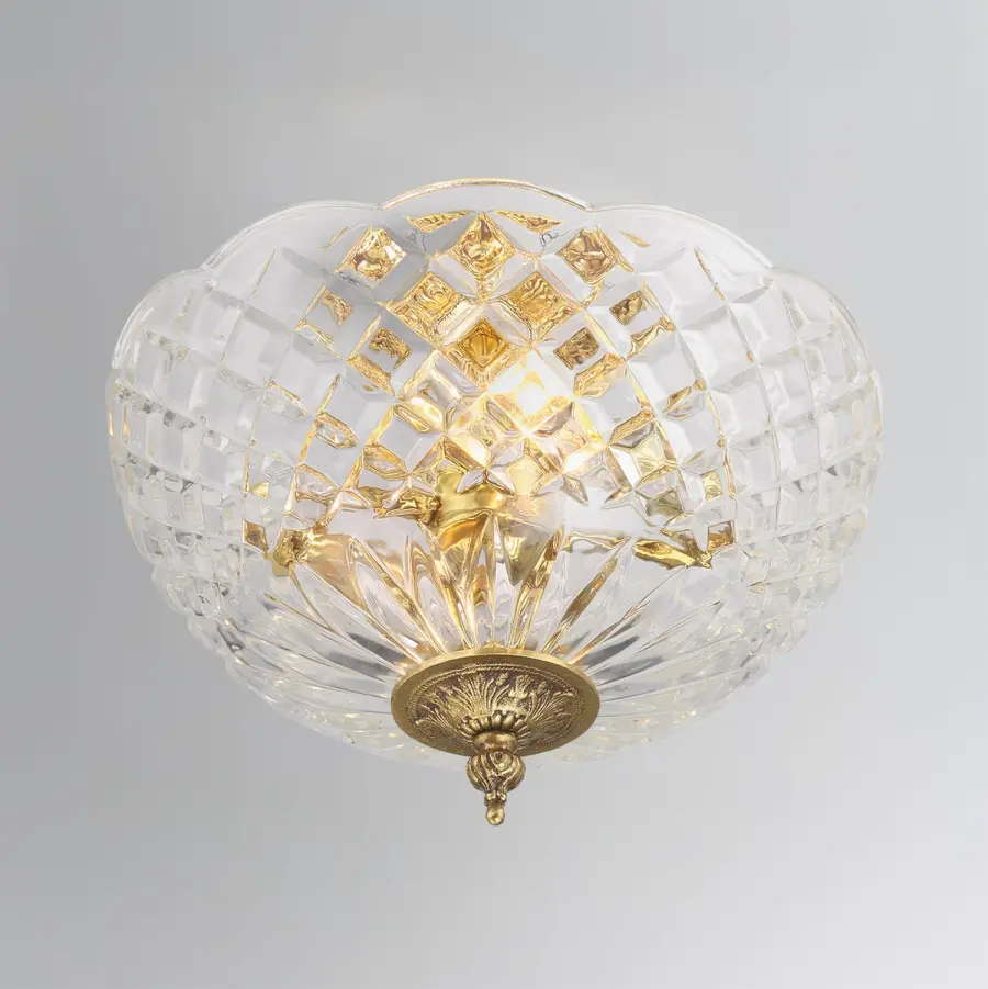 Milton 10" Semi Flush Mount in Olde Brass - Image 6