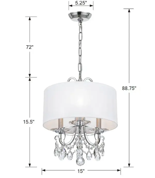 Othello 14" Crystal Chandelier - Image 16