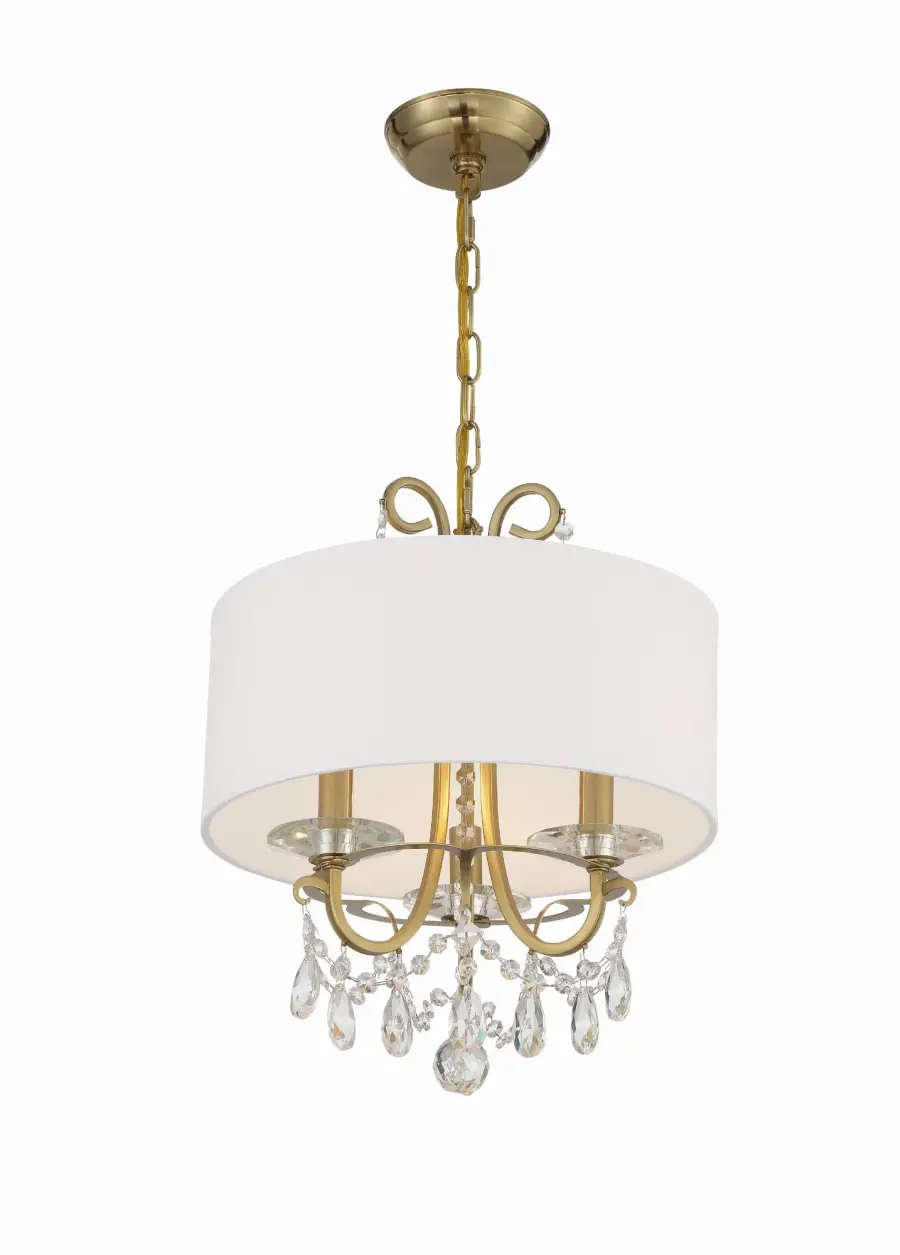 Othello 14" Matte Black Crystal Chandelier - Image 1