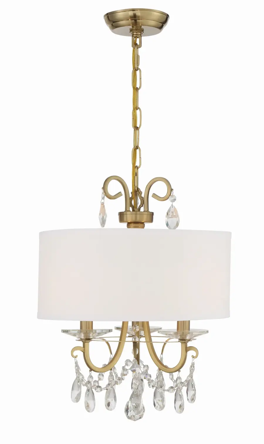 Othello 14" Matte Black Crystal Chandelier - Image 2