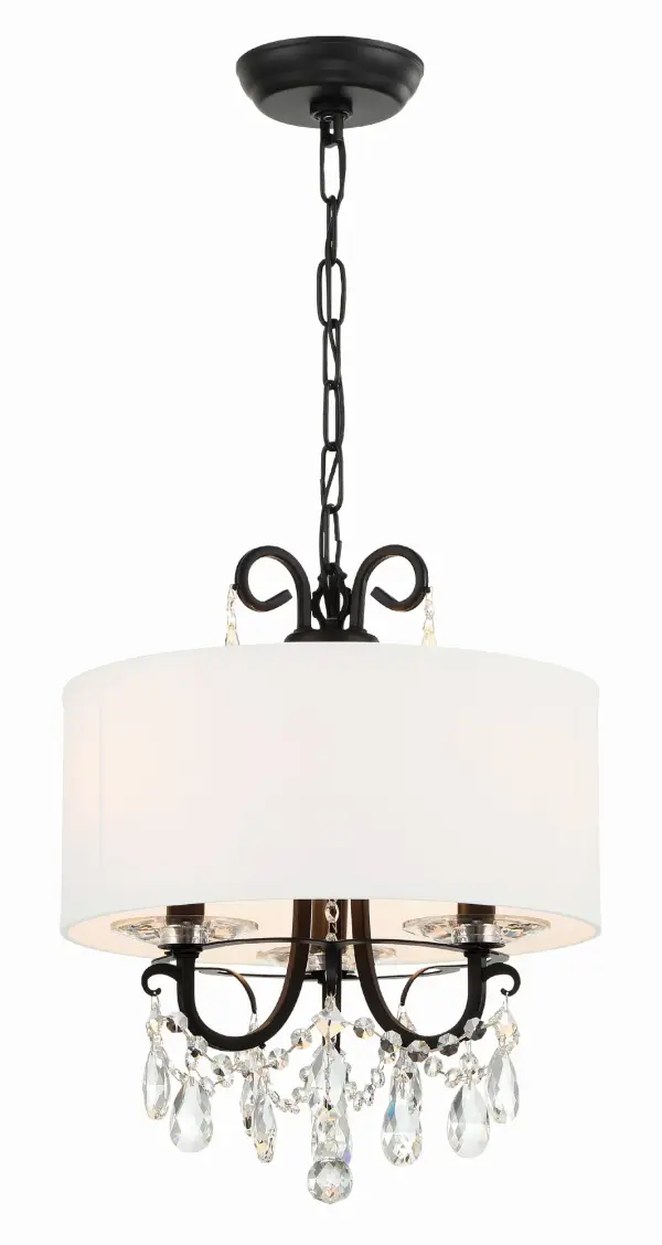 Othello 14" Matte Black Crystal Chandelier - Image 14