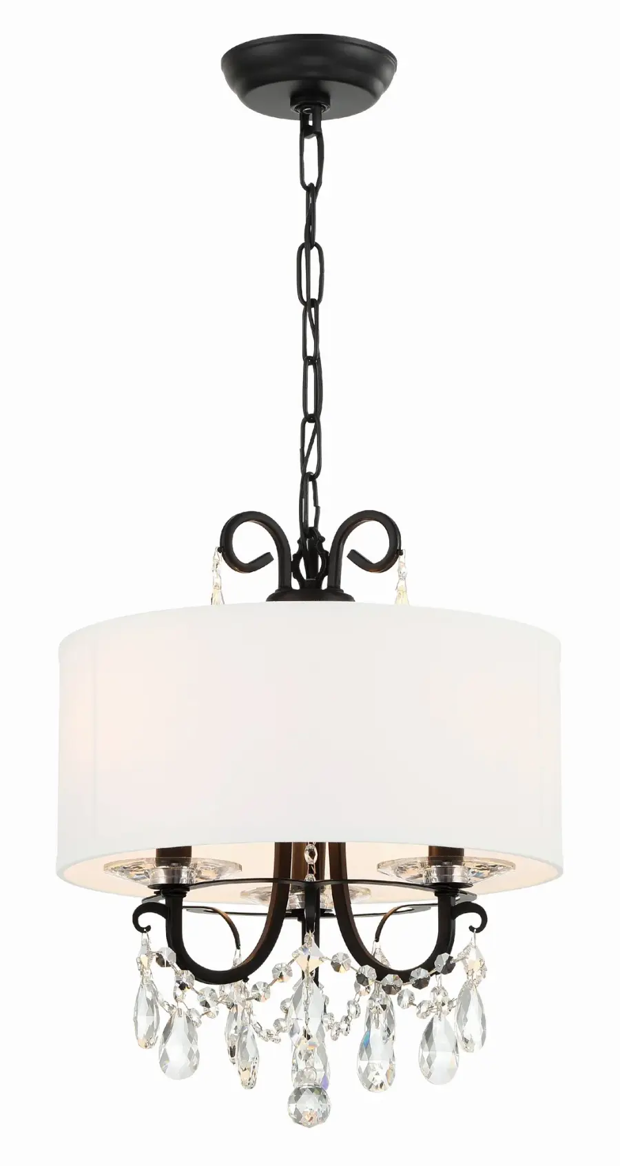 Othello 14" Matte Black Crystal Chandelier - Image 14