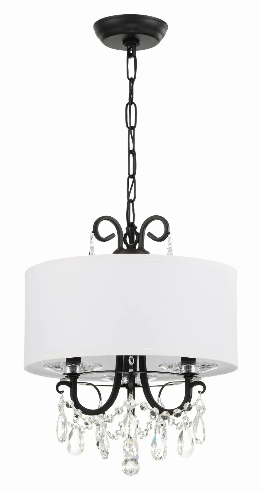 Othello 14" Matte Black Crystal Chandelier - Image 16