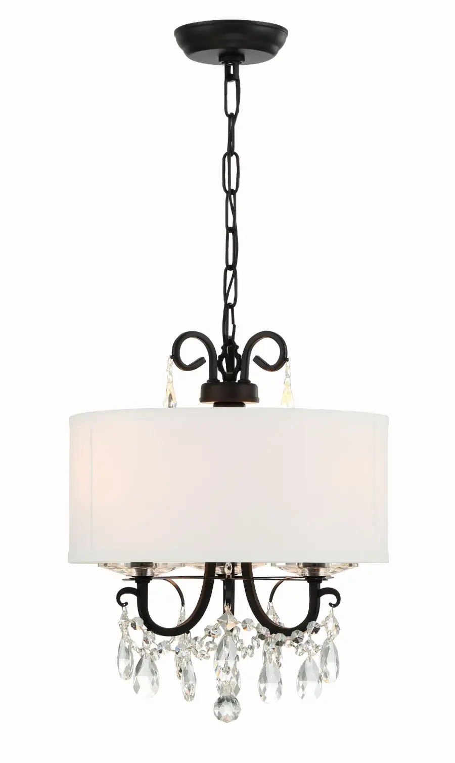 Othello 14" Matte Black Crystal Chandelier - Image 17