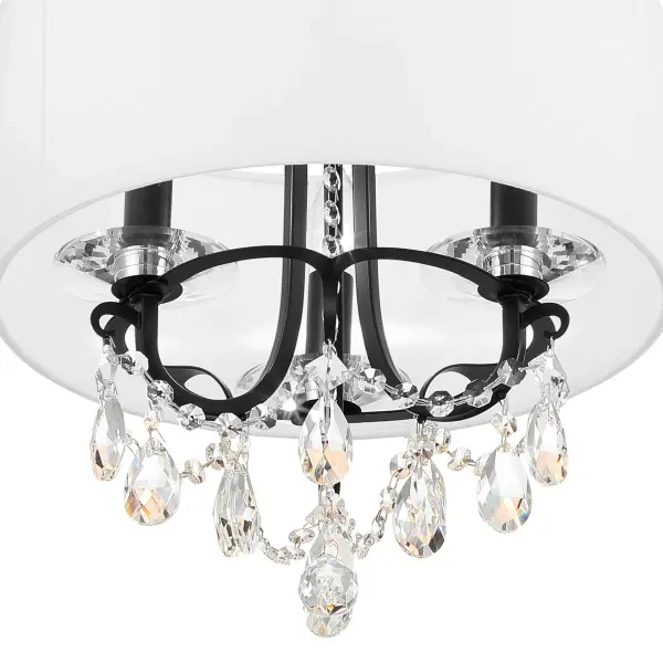 Othello 14" Matte Black Crystal Chandelier - Image 18