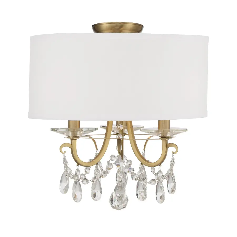 Othello 14" Semi Flush Mount in Polished Chrome - Image 1