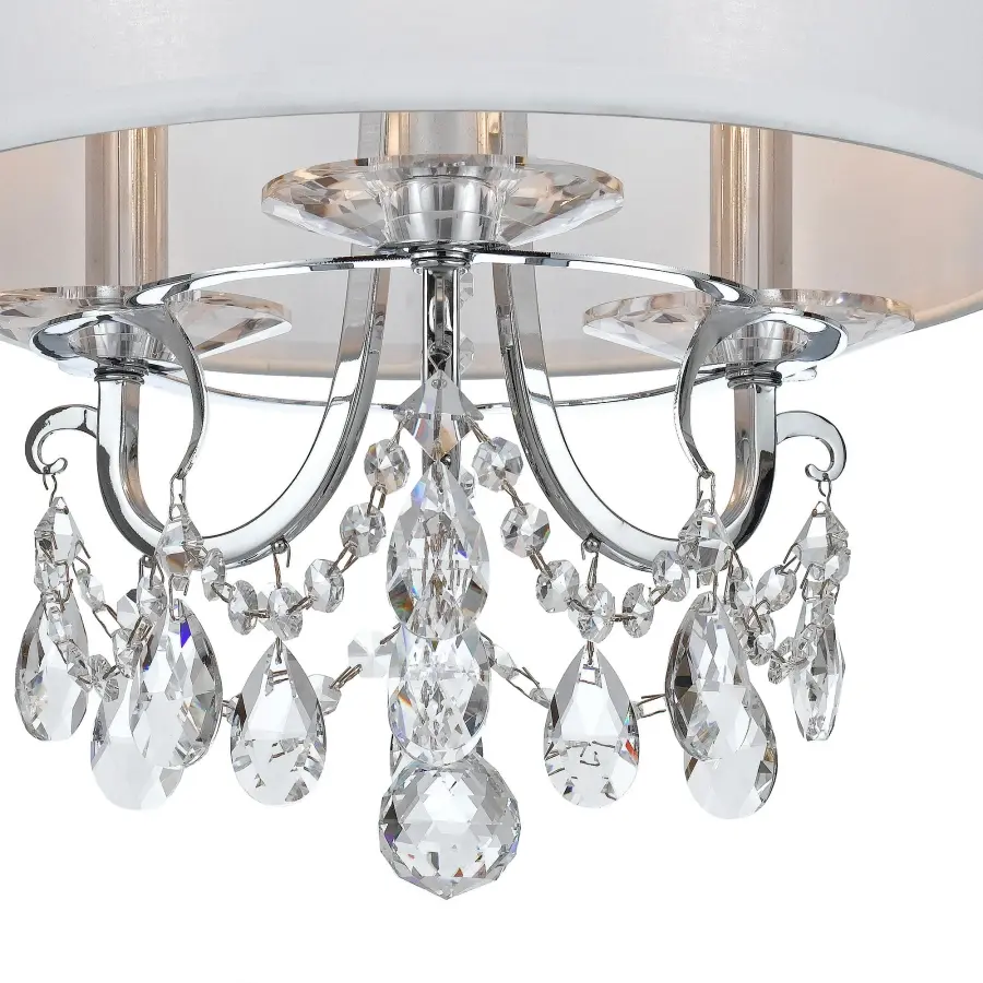 Othello 14" Semi Flush Mount in Polished Chrome - Image 9