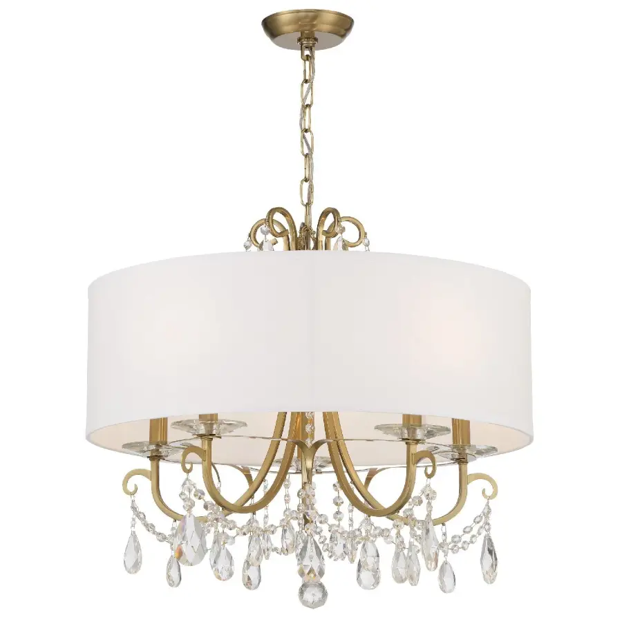 Othello 24" Crystal Chandelier in Vibrant Gold - Image 1