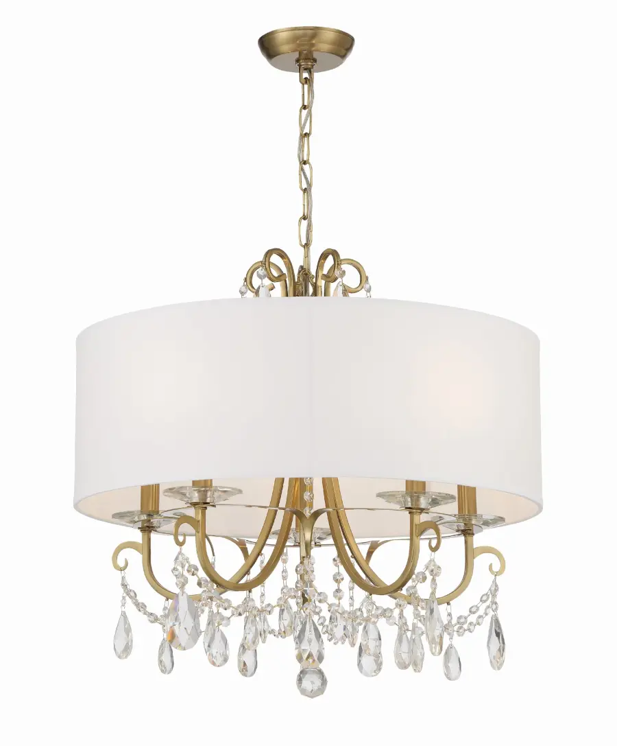 Othello 24" Crystal Chandelier in Vibrant Gold - Image 3