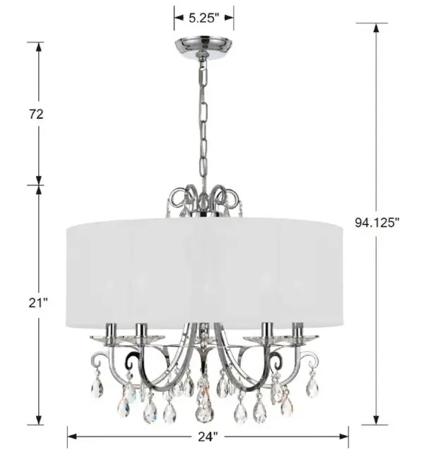 Othello 24" Crystal Chandelier in Vibrant Gold - Image 21