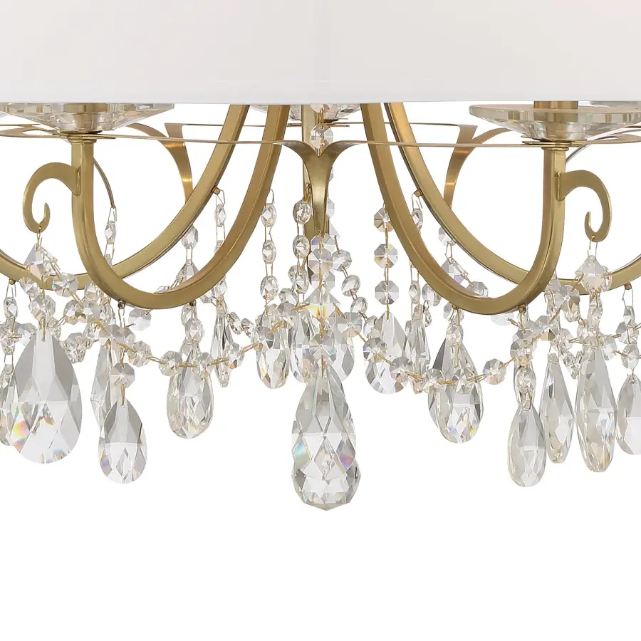 Othello 24" Crystal Chandelier in Vibrant Gold - Image 4