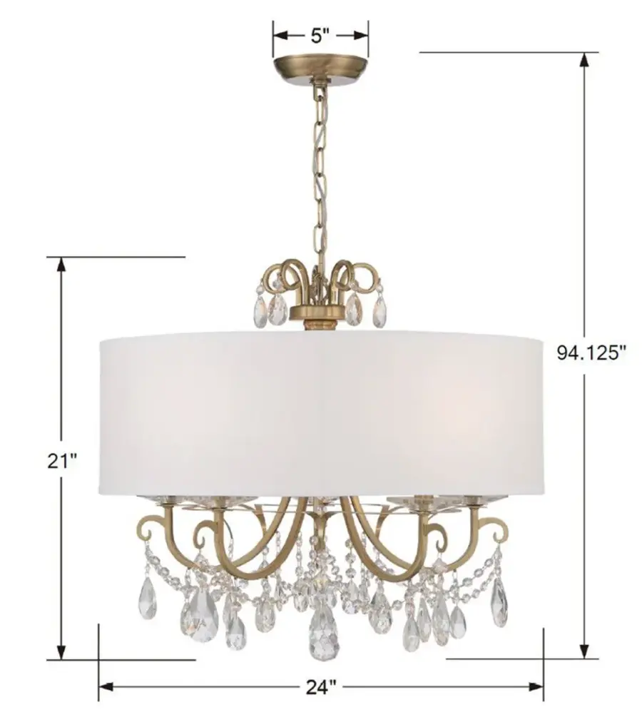 Othello 24" Crystal Chandelier in Vibrant Gold - Image 10