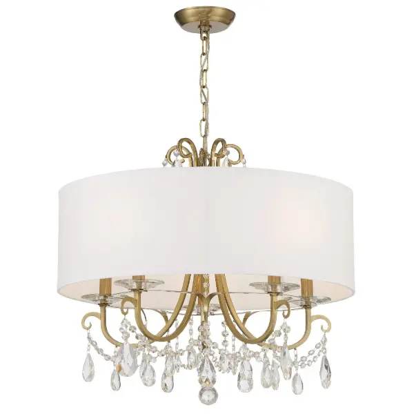 Othello 24" Crystal Chandelier in Matte Black - Image 1