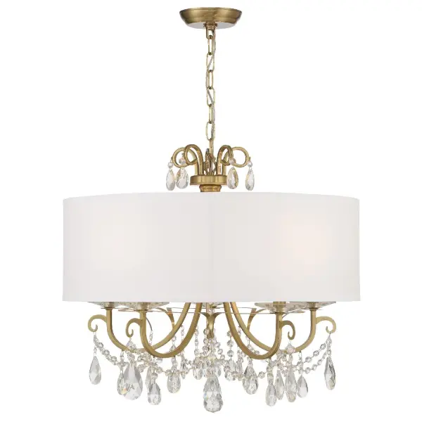 Othello 24" Crystal Chandelier in Matte Black - Image 2