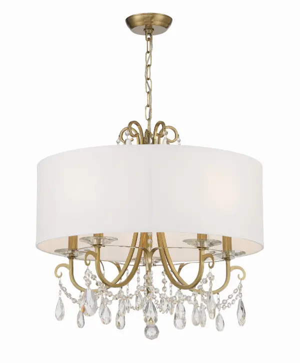 Othello 24" Crystal Chandelier in Matte Black - Image 3