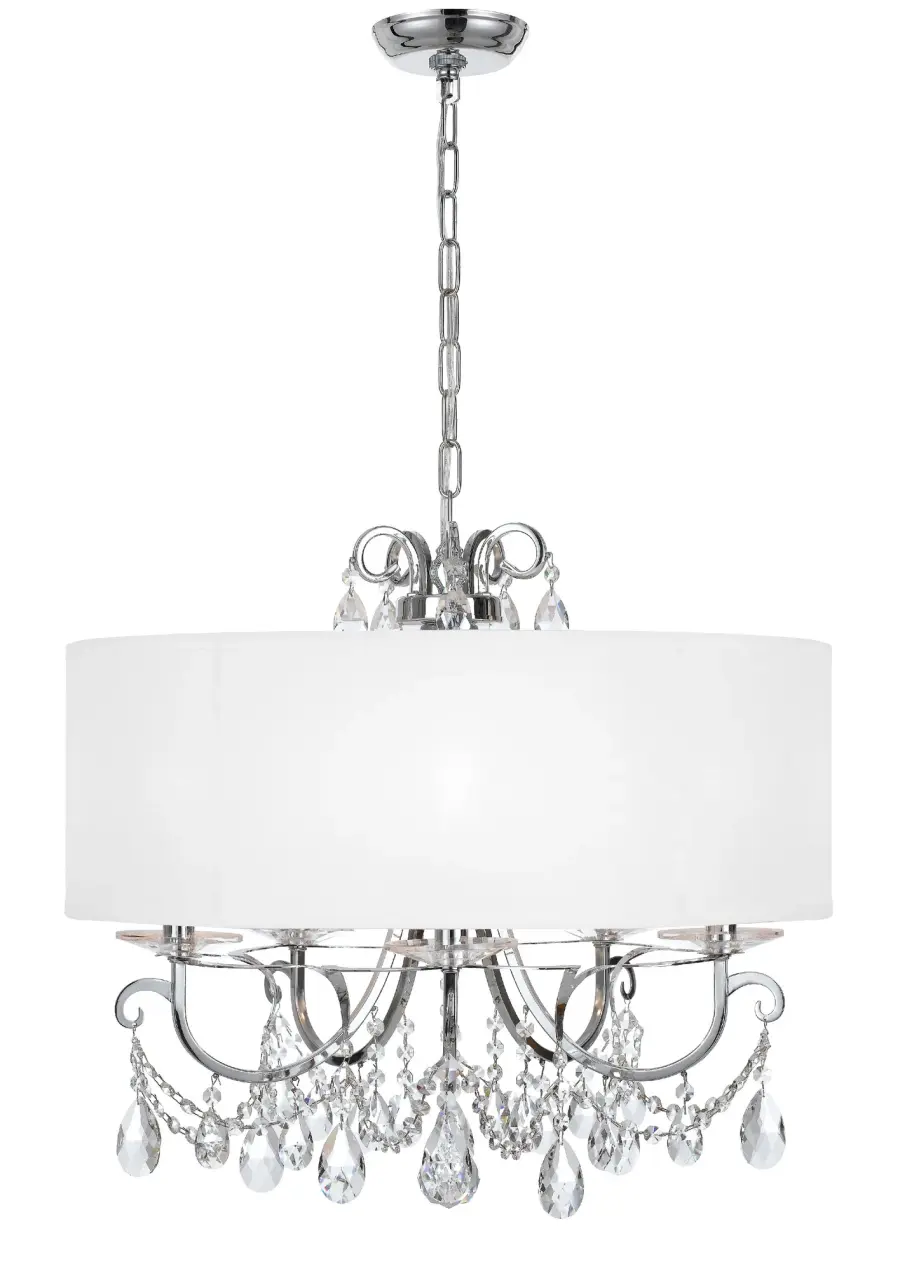 Othello 24" Crystal Chandelier in Matte Black - Image 8