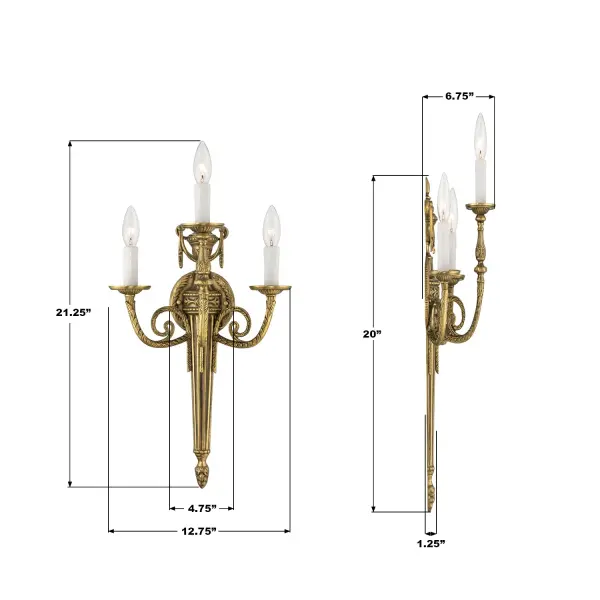 Loxley 12.75" Sconce in Matte Brass - Image 7
