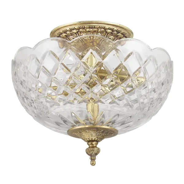 Milton 12" Semi Flush Mount in Olde Brass - Image 2