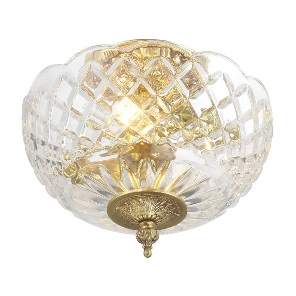 Milton 12" Semi Flush Mount in Olde Brass - Image 4