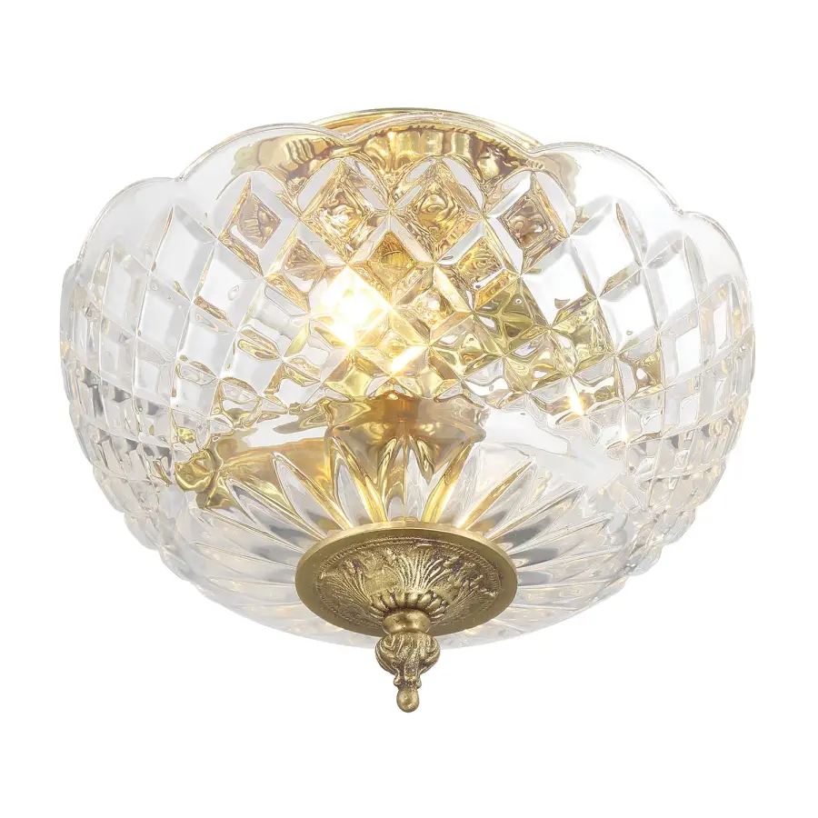 Milton 12" Semi Flush Mount in Olde Brass - Image 4